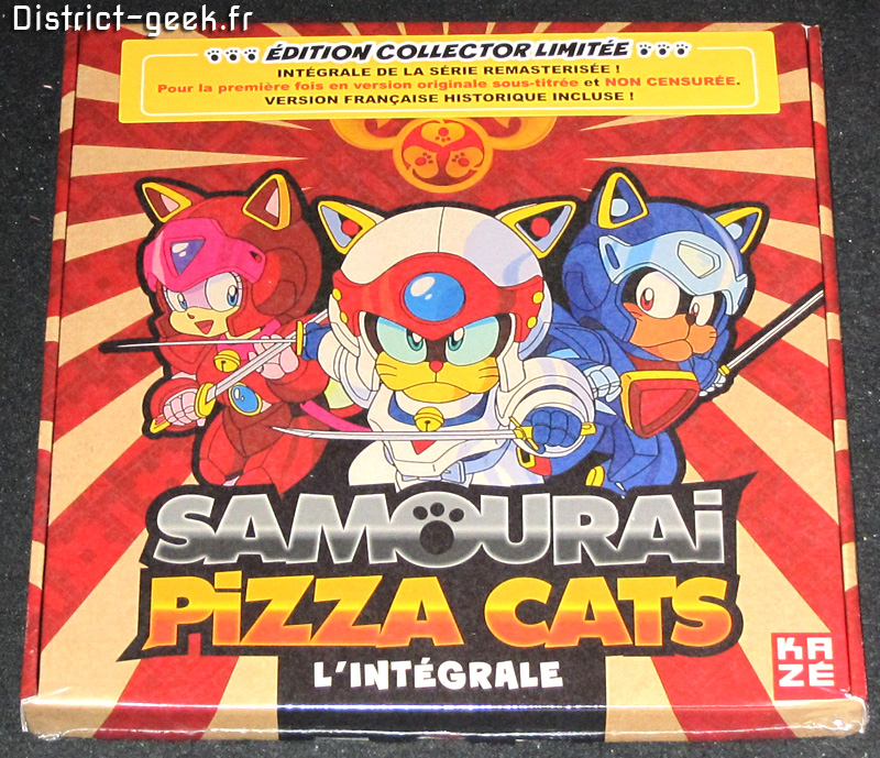 Unboxing Samouraï Pizza Cats Intégrale Edition Limitée Collector District Geek 